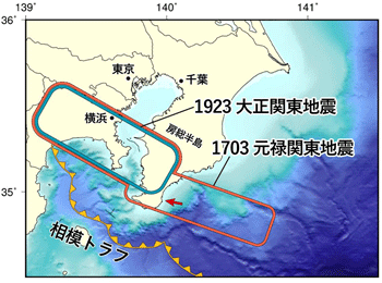 元禄関東地震-大正関東地震