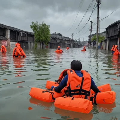 浸水の危険性が高い地域では、救命胴衣や浮き輪なども備えておくと良いでしょう。