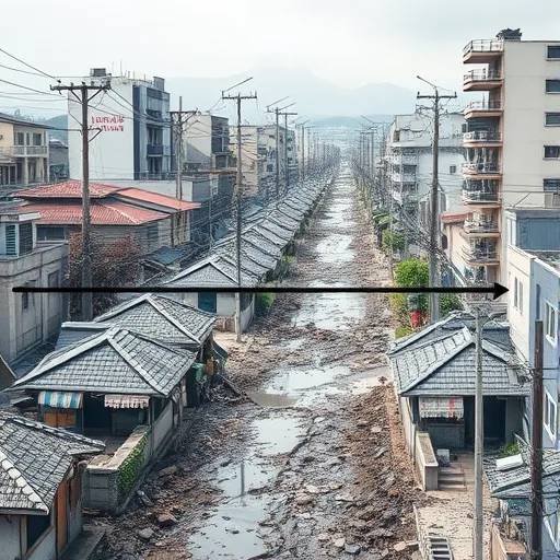 巨大地震が発生した場合、インフラの復旧にどれほどの時間がかかるのかシミュレーションデータ